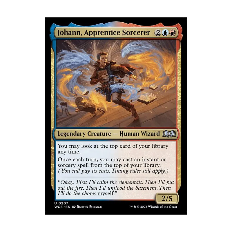 Johann, Apprentice Sorcerer - Wilds of Eldraine (Near Mint)