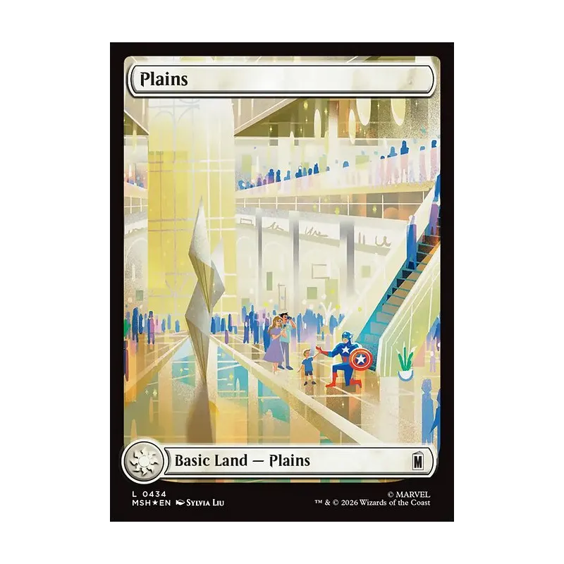 Plains (0434) (Surge Foil) - Marvel Super Heroes (Foil Near Mint)
