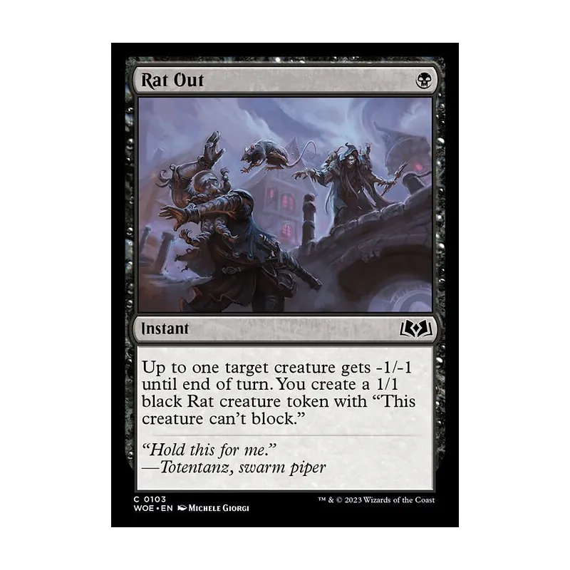 Rat Out - Wilds of Eldraine (Near Mint)