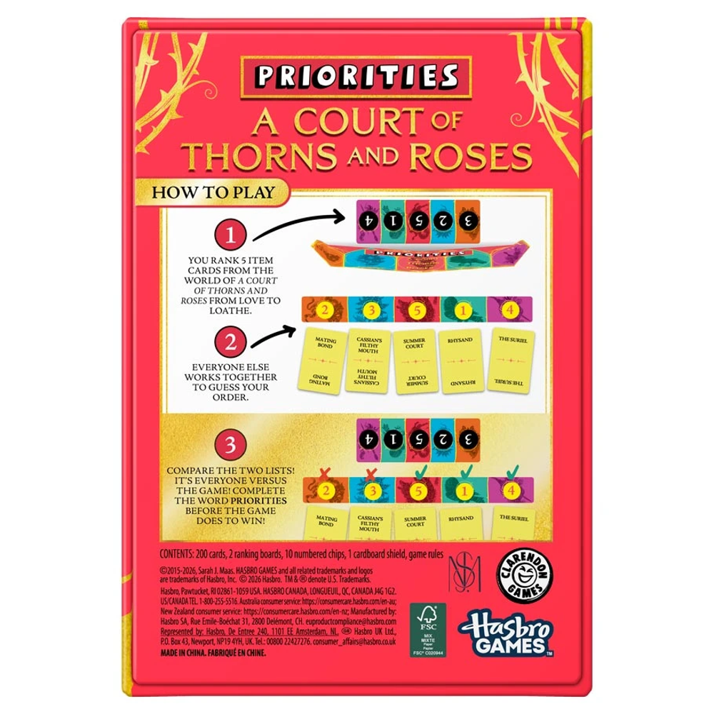 Priorities: A Court of Thorns & Roses (Preorder)