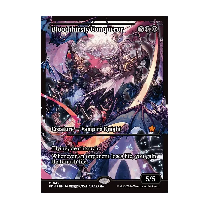 Bloodthirsty Conqueror (Showcase) - Foundations (Foil Near Mint)