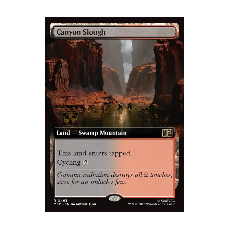 Canyon Slough (Extended Art) - Marvel Super Heroes Commander (Near Mint)