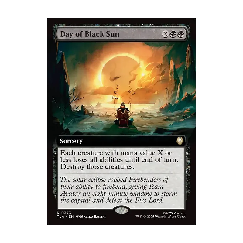 Day of Black Sun (Extended Art) - Avatar: The Last Airbender (Near Mint)