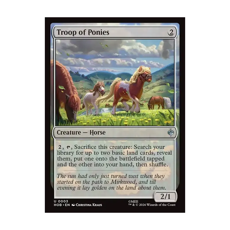 Troop of Ponies - The Hobbit (Near Mint)