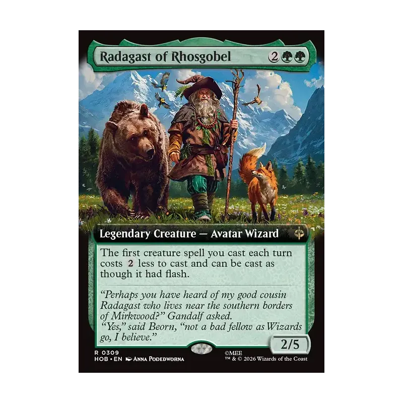 Radagast of Rhosgobel (Extended Art) - The Hobbit (Near Mint)