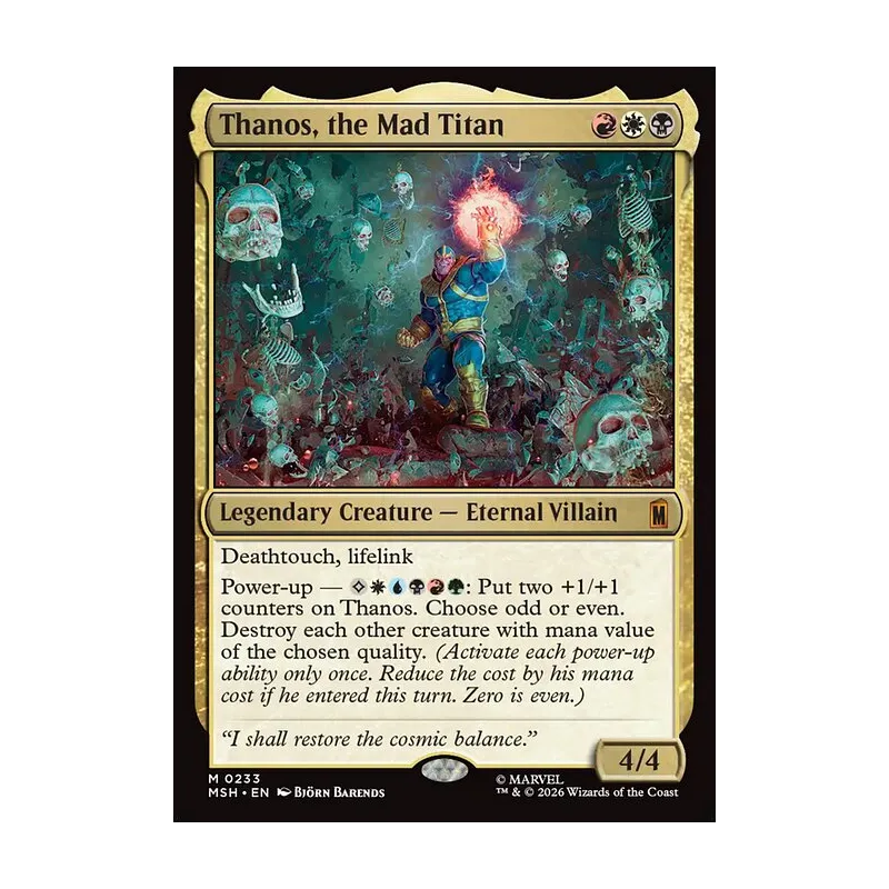Thanos, the Mad Titan | Marvel Super Heroes MTG