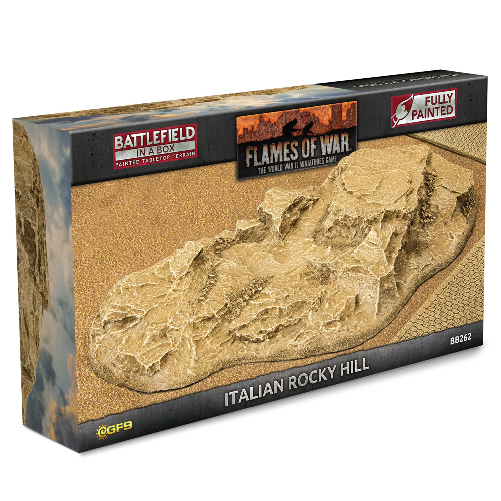 Flames of War: Battlefield in a Box - Italian Rocky Hill