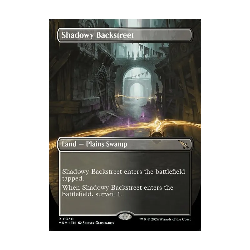 Shadowy Backstreet (Borderless) - Murders at Karlov Manor (Near Mint)