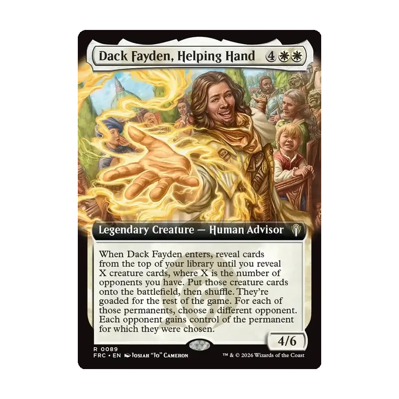 Dack Fayden, Helping Hand (Extended Art) - Reality Fracture Commander (Near Mint)