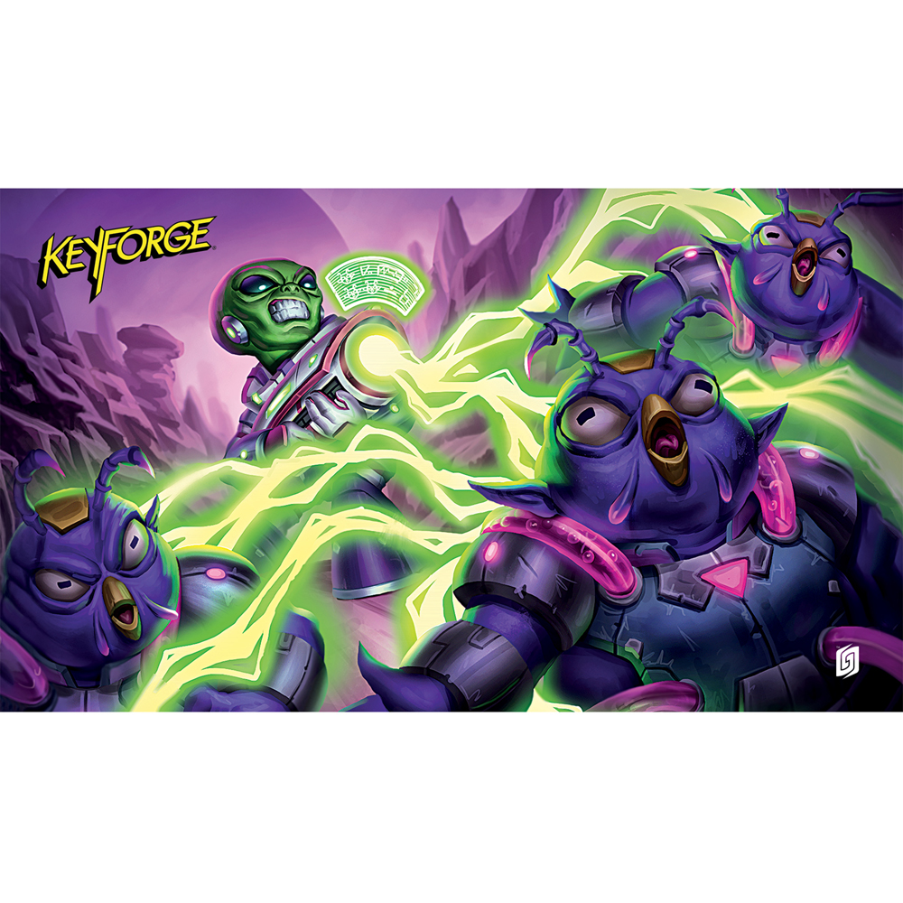 KeyForge Playmat: Winds of Exchange - Genetic Blast (Last Chance) KeyForge Playmat: Winds of Exchange - Genetic Blast (Last Chance)