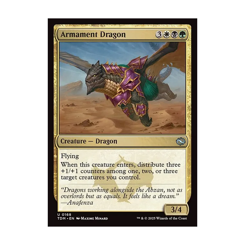 Armament Dragon - Tarkir: Dragonstorm (Foil Near Mint)