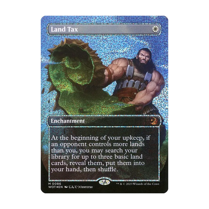 Land Tax (Anime Borderless) (Confetti Foil) - Wilds of Eldraine: Enchanting Tales (Foil Near Mint)