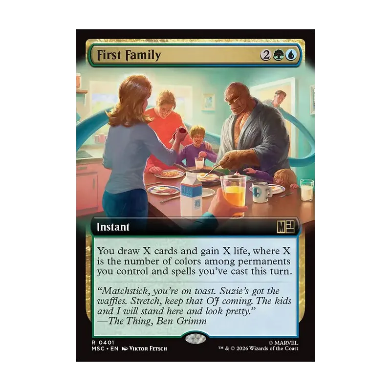First Family (Extended Art) - Marvel Super Heroes Commander (Near Mint)
