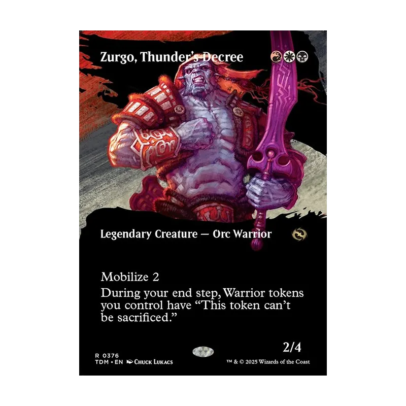 Zurgo, Thunder's Decree (Borderless) - Tarkir: Dragonstorm (Near Mint)