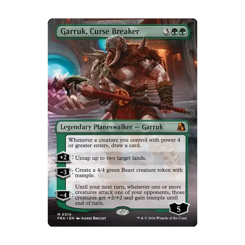 Garruk, Curse Breaker (Borderless) - Reality Fracture (Near Mint)
