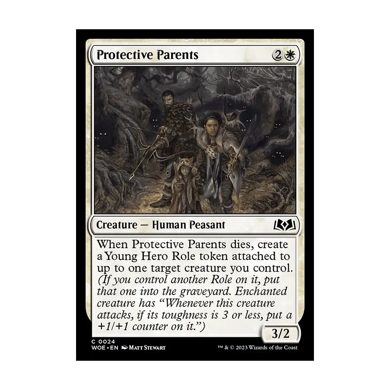 Protective Parents - Wilds of Eldraine (Near Mint)
