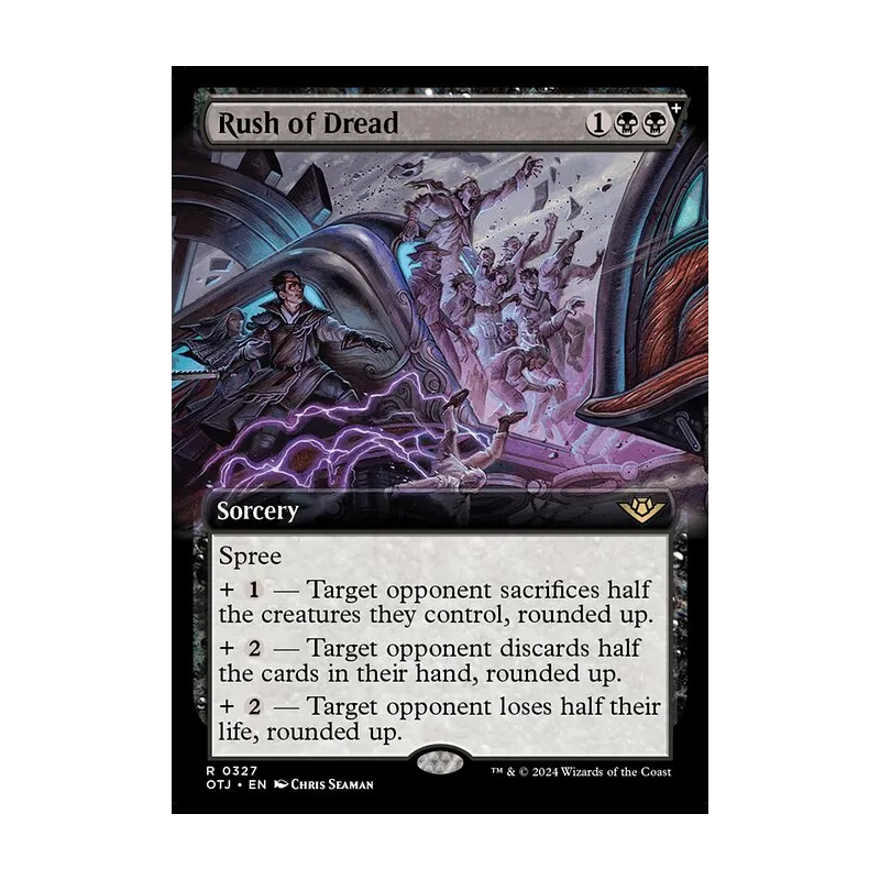 christopher rush mtg cards Black Lotus - Rush of Dread | Outlaws