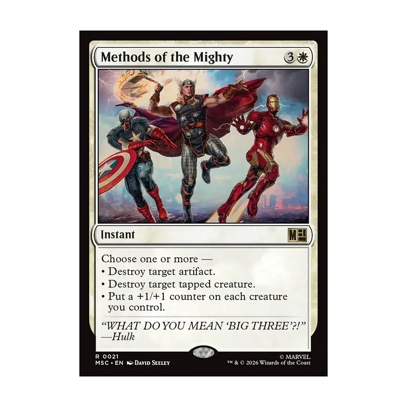 Methods of the Mighty (Surge Foil) - Marvel Super Heroes Commander (Foil Near Mint)