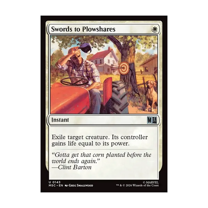 Swords to Plowshares - Marvel Super Heroes Commander (Near Mint)