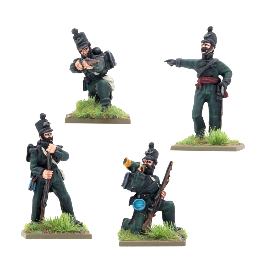 Black Powder: Crimean War - British Rifle Brigade in Shakos Command (Preorder)