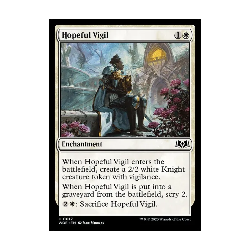 Hopeful Vigil - Wilds of Eldraine (Near Mint)