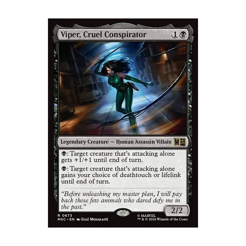 Viper, Cruel Conspirator - Marvel Super Heroes Commander (Near Mint)