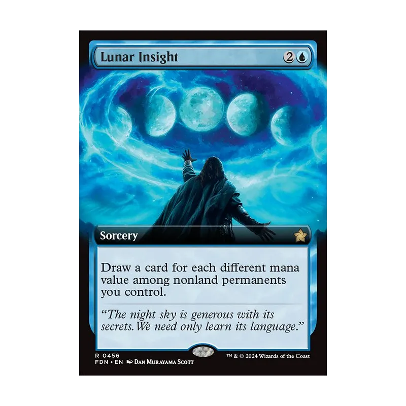 Lunar Insight (Extended Art) - Foundations (Near Mint)