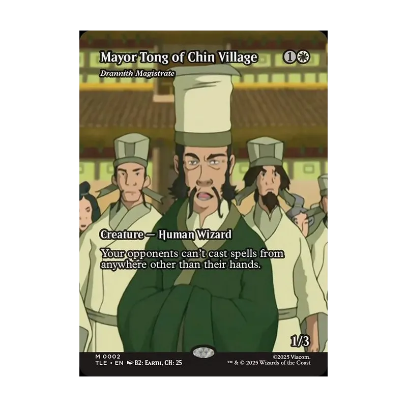 Mayor Tong of Chin Village / Drannith Magistrate (Borderless) - Avatar: The Last Airbender Eternal (Near Mint)