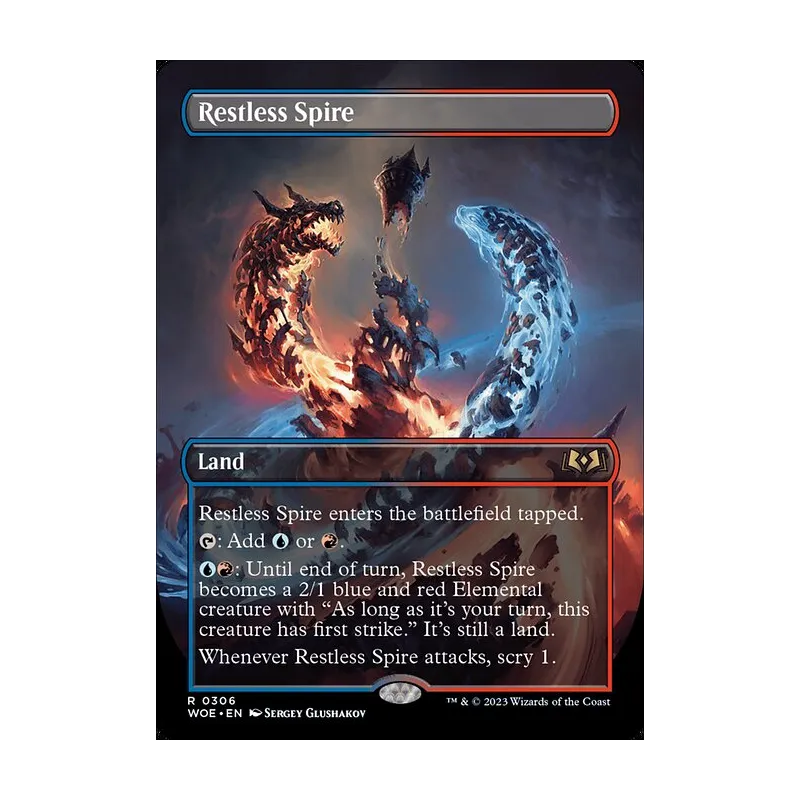 Restless Spire (Borderless) - Wilds of Eldraine (Near Mint)