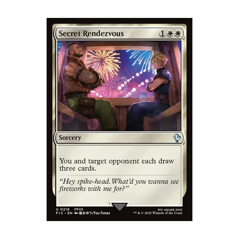 mtg final fantasy secret rendezvous Magic The Gathering - Universes Beyond - - Commander Card Type Secret Rendezvous | Final Fantasy