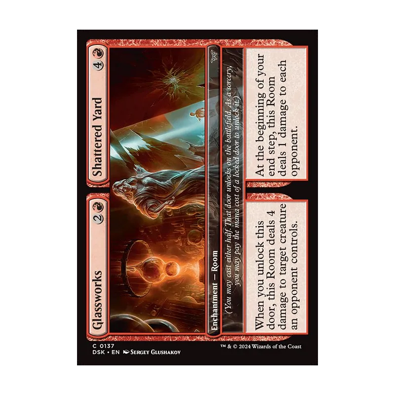 Glassworks // Shattered Yard - Duskmourn: House of Horror (Near Mint)