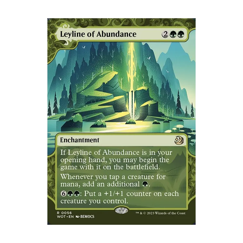 mtg leyline cards of Abundance Sergey Glushakov Legalities LEGAL Standard LEGAL Future LEGAL Historic LEGAL Timeless LEGAL Gladiator LEGAL Pioneer LEGAL Explorer LEGAL Modern LEGAL Legacy NOT LEGAL Pauper LEGAL Vintage NOT LEGAL Penny LEGAL Commander LEGAL Oathbreaker LEGAL Standardbrawl LEGAL Brawl NOT LEGAL Alchemy NOT LEGAL Pauper Commander LEGAL Duel NOT LEGAL Oldschool NOT LEGAL Premodern NOT LEGAL Predh If Leyline of Mutation is in your opening hand ≫ MTG Leyline of Punishment