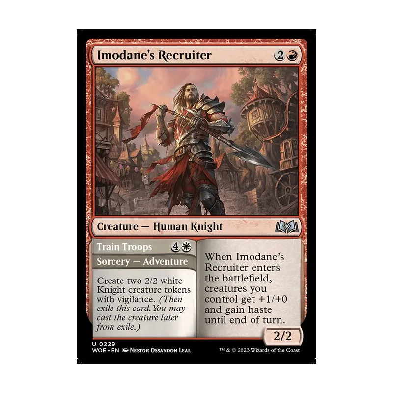 Imodane's Recruiter // Train Troops - Wilds of Eldraine (Near Mint)