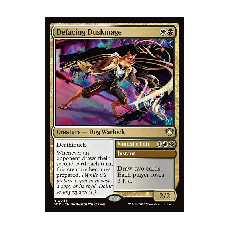 Defacing Duskmage // Vandal's Edit - Secrets of Strixhaven Commander (Near Mint)