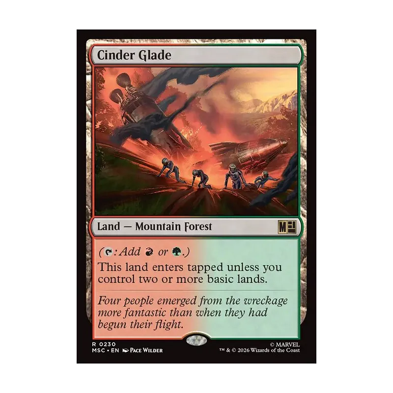 Cinder Glade (Surge Foil) - Marvel Super Heroes Commander (Foil Near Mint)