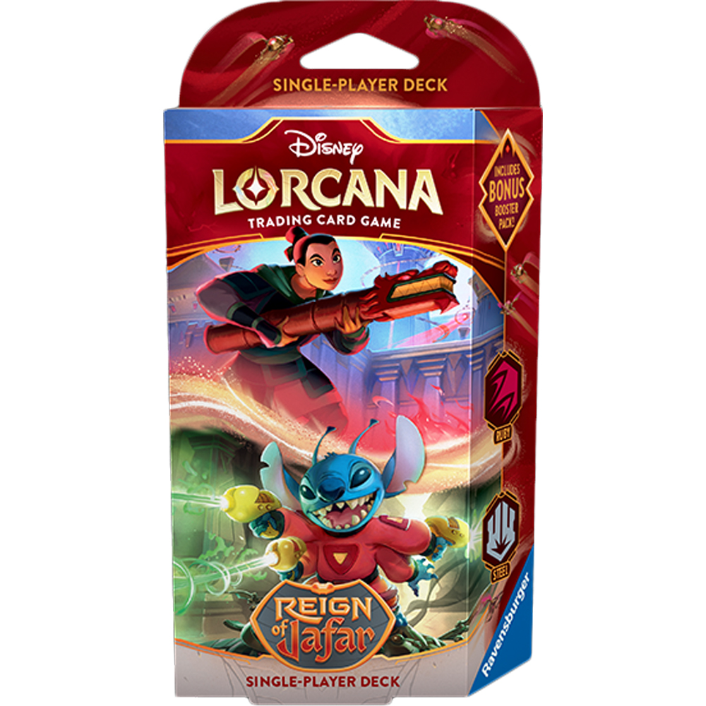 Lorcana TCG: Reign of Jafar - Single-Player Deck - Ruby & Steel