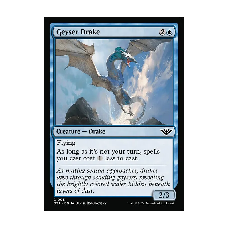 Geyser Drake - Outlaws of Thunder Junction (Near Mint)