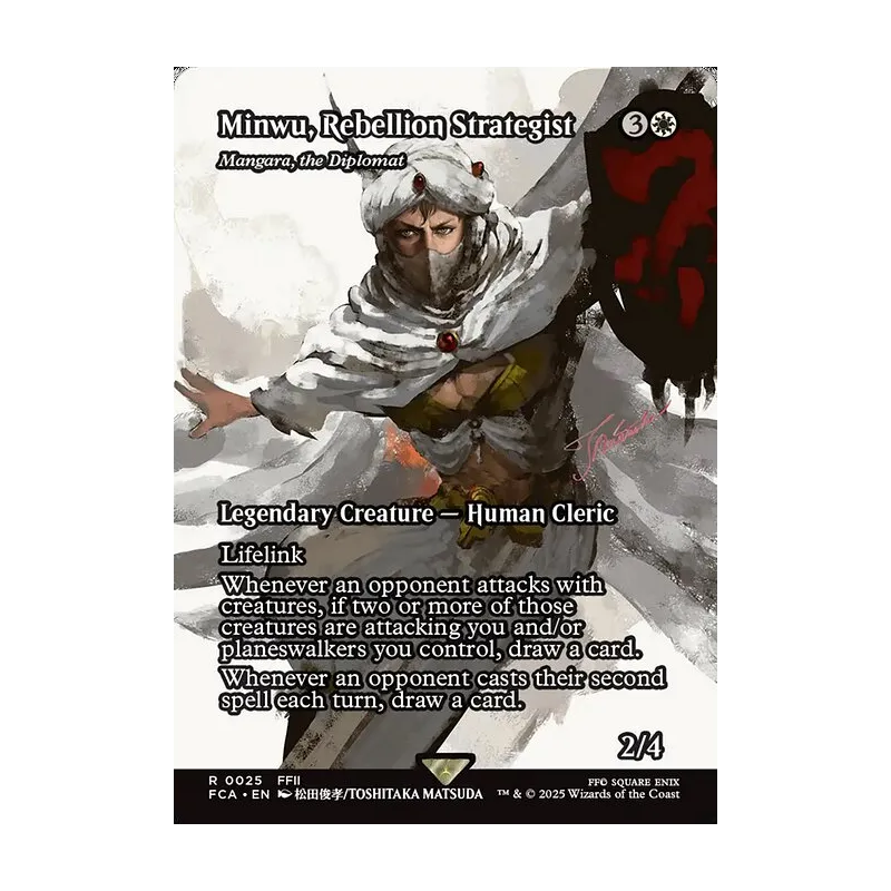 Minwu, Rebellion Strategist / Mangara, the Diplomat (Showcase) - Final Fantasy: Through the Ages (Near Mint)