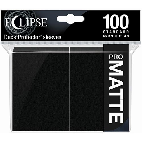 Ultra Pro Sleeves: Eclipse Matte - Jet Black (100)