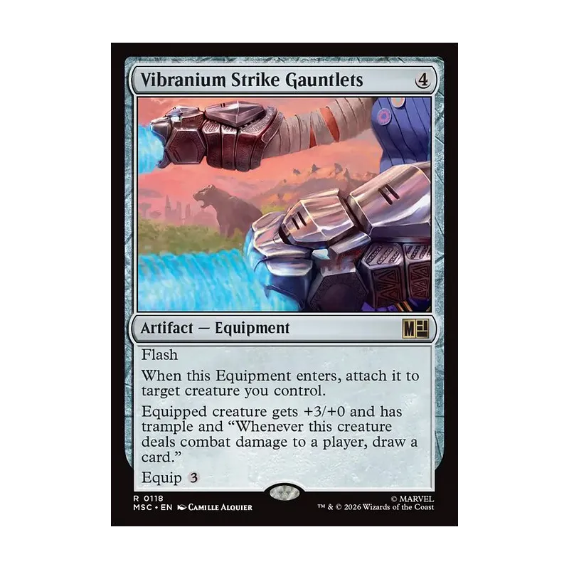 Vibranium Strike Gauntlets (Surge Foil) - Marvel Super Heroes Commander (Foil Near Mint)
