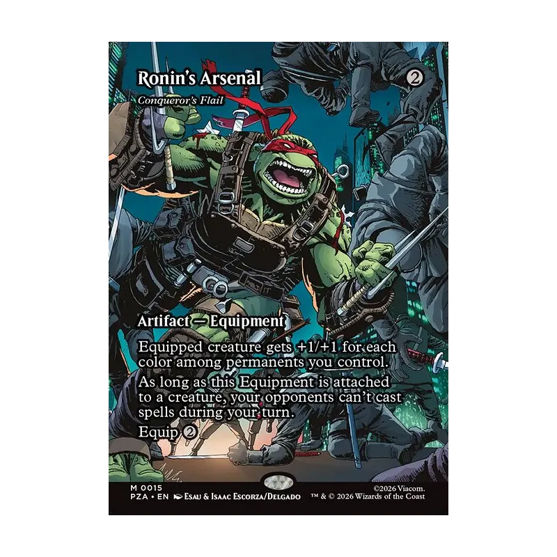 Ronin's Arsenal // Conqueror's Flail (Borderless) - Teenage Mutant Ninja Turtles Source Material (Near Mint)