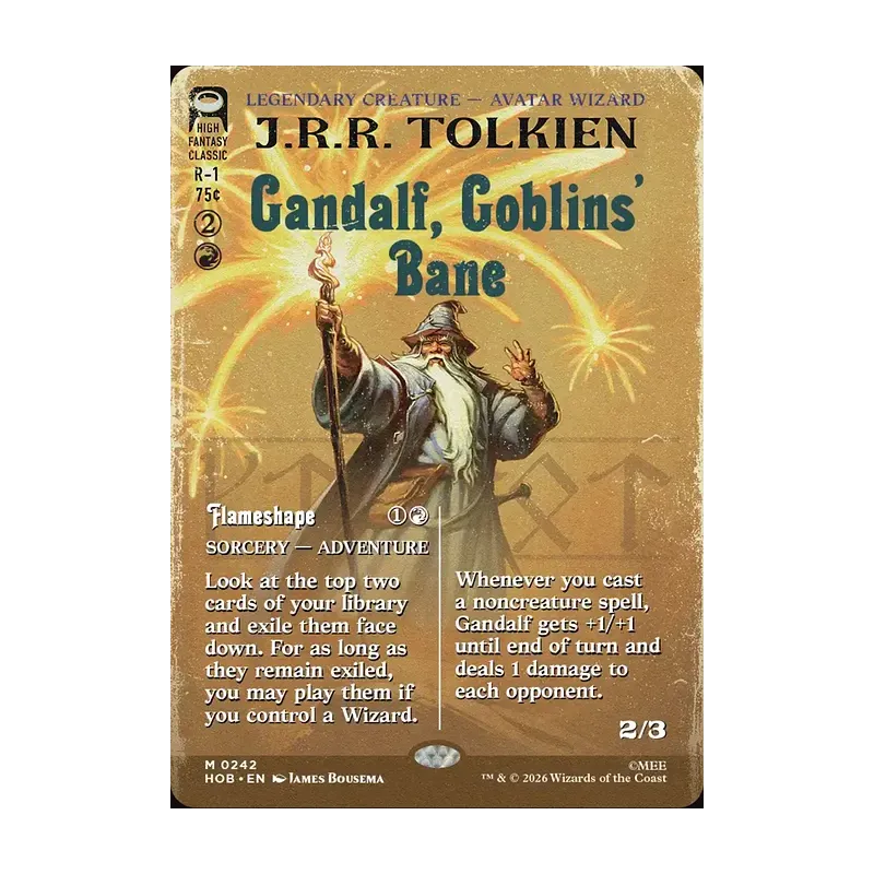 Gandalf, Goblins' Bane (Borderless) - The Hobbit (Near Mint)