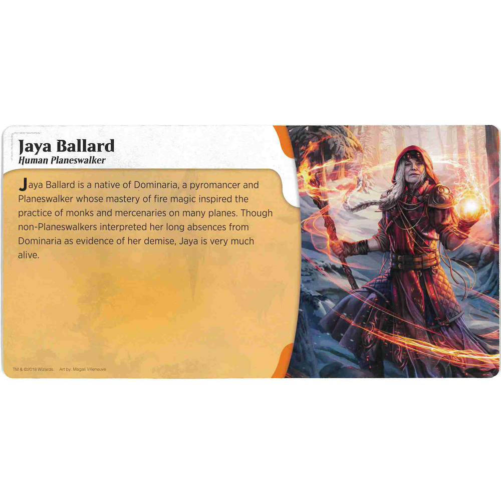 Heroes of Dominaria: Promo Player Board - Jaya Ballard (Add-on Sku for WZK73310 & WZK73468)