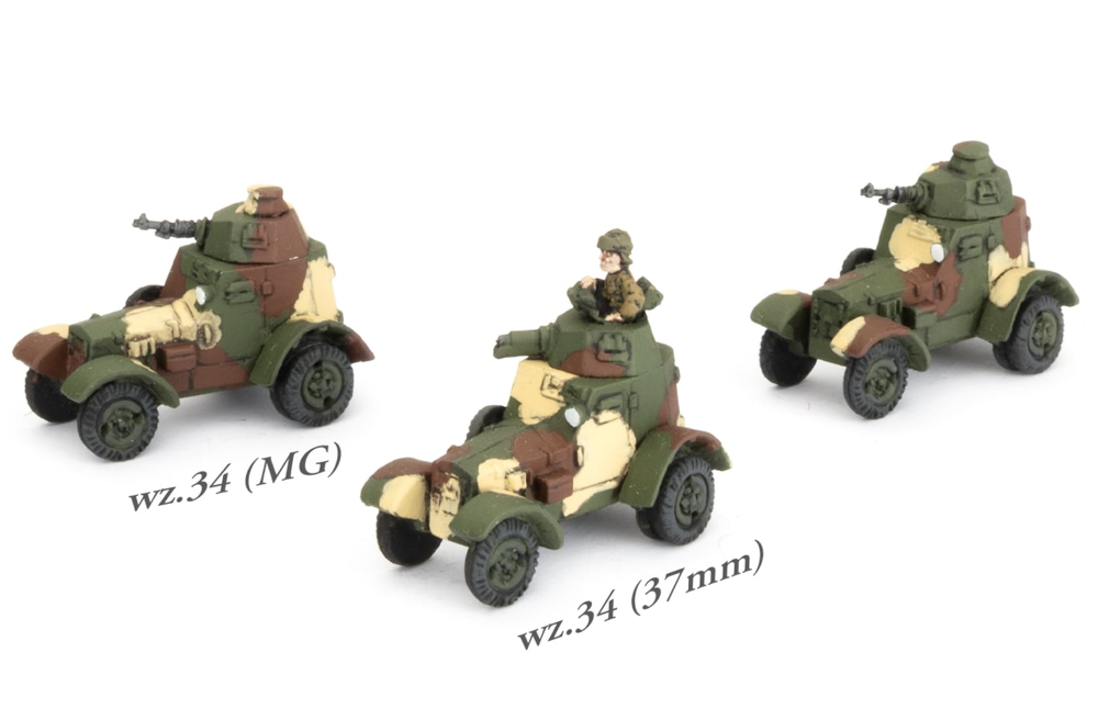 Flames of War WW2: Polish - Wz.34 Armoured Car (Preorder)