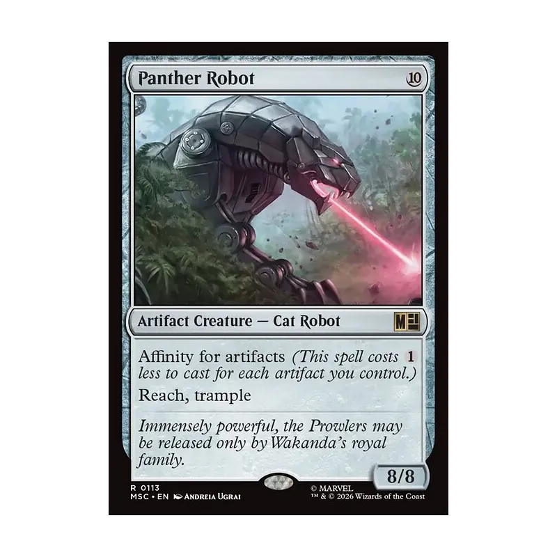 Panther Robot (Surge Foil) - Marvel Super Heroes Commander (Foil Near Mint)