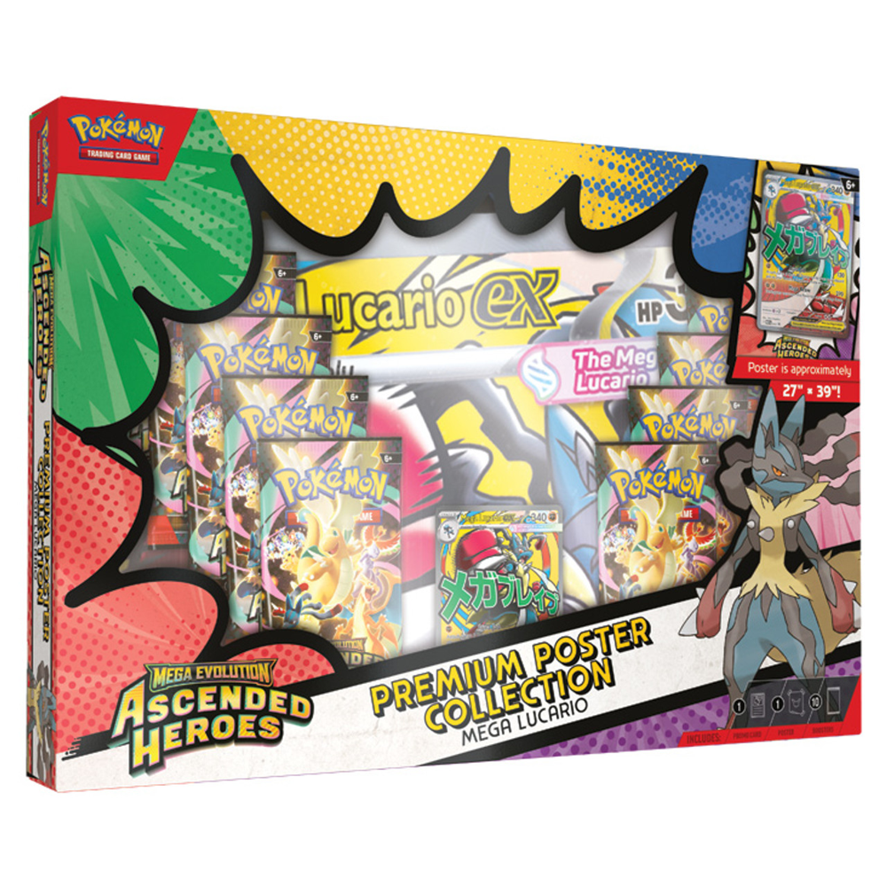 Pokemon TCG: Ascended Heroes - Premium Poster Collection - Mega Lucario ex (Preorder)