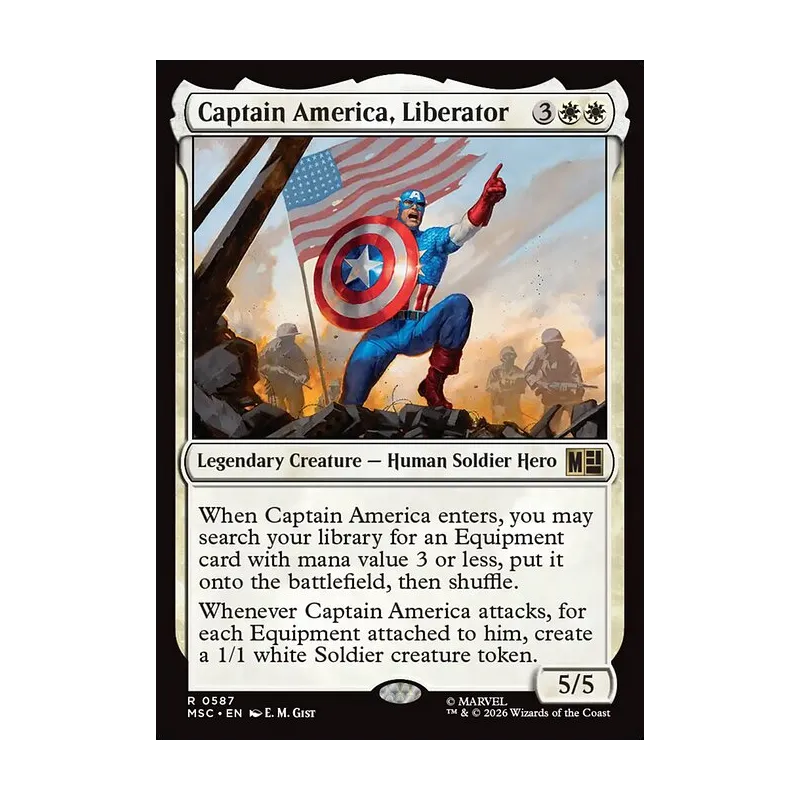 Captain America, Liberator - Marvel Super Heroes Commander (Near Mint)