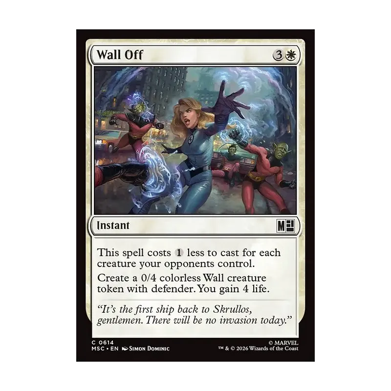 Wall Off - Marvel Super Heroes Commander (Near Mint)