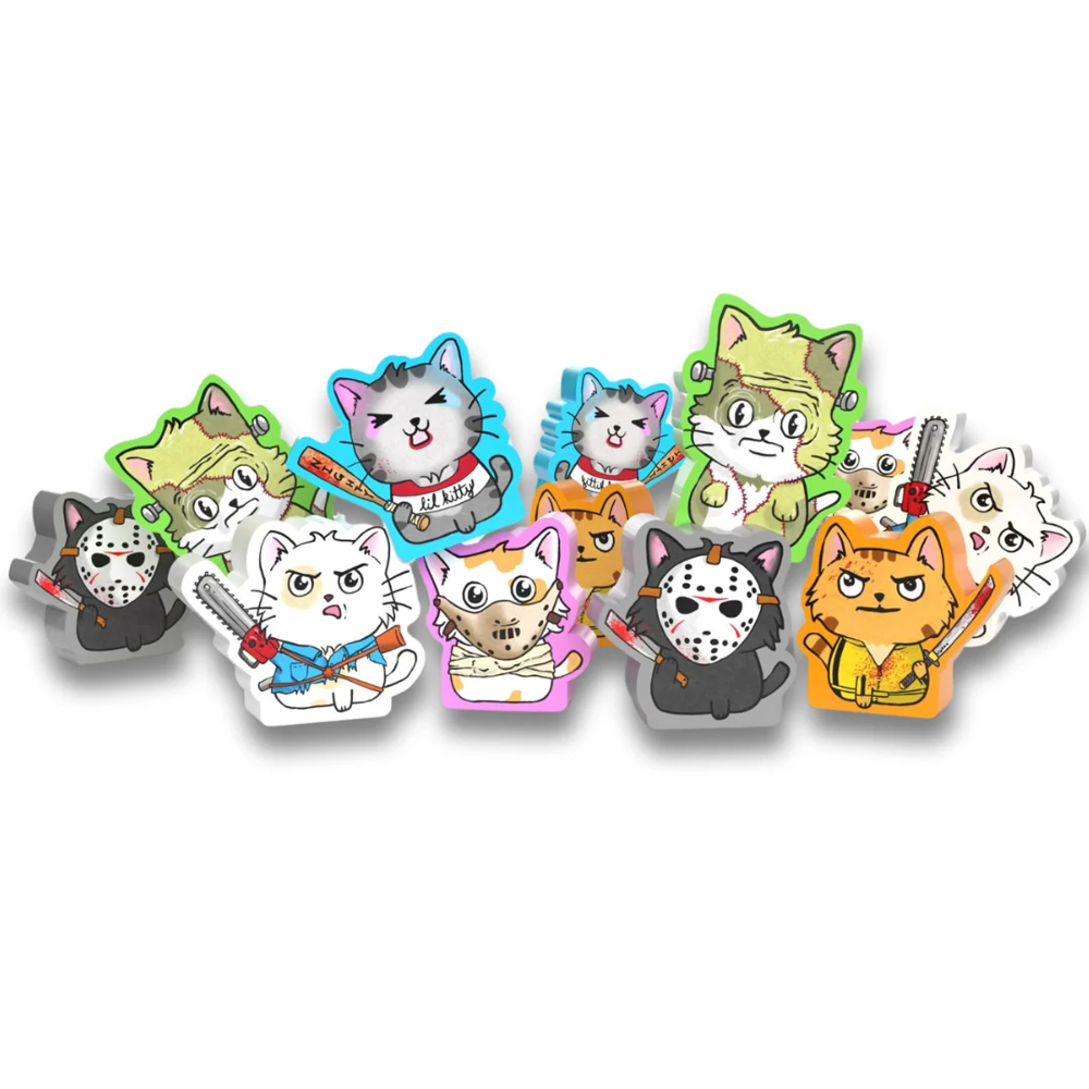 Cats vs Cucumbers: Killer Kitten Meeples (Preorder)