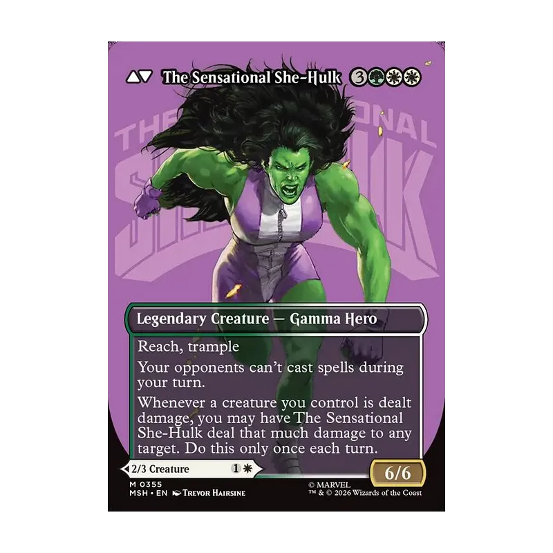 Jennifer Walters / The Sensational She-Hulk (Borderless) (0355) - Marvel Super Heroes (Near Mint)